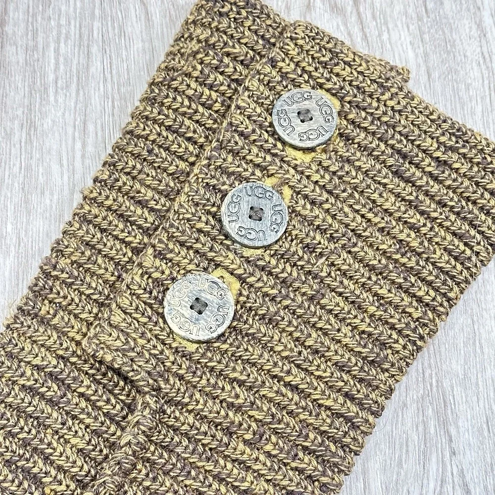 UGG Australia Classic Cardy Knit Tall Boots‎ Women 11 Button Slouchy Winter Cozy